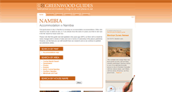 Desktop Screenshot of namibia.greenwoodguides.com