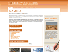 Tablet Screenshot of namibia.greenwoodguides.com